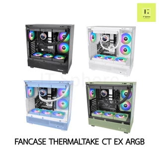 [โปรโมชั่น] Thermaltake CT120 CT140 EX ARGB MAGNETIC REVERSE BLADE Fan case fancase 120mm140mm พัดลมเคส BLACK WHITE ขาว