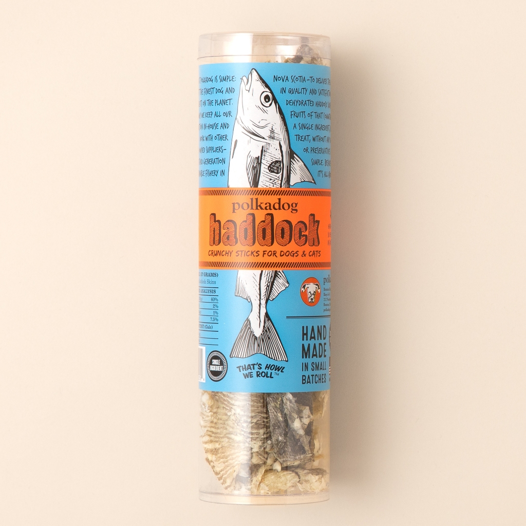 Polkadog : Haddock Skin Jerky (หนังปลา Haddock) นำเข้าจากอเมริกา