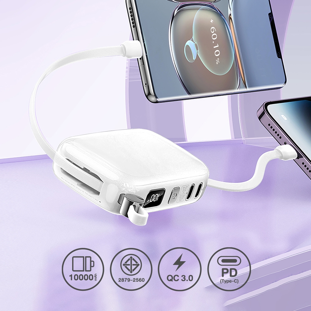 Power Bank 10000mAh (RPP-652,Gray) - แบตสำรอง REMAX