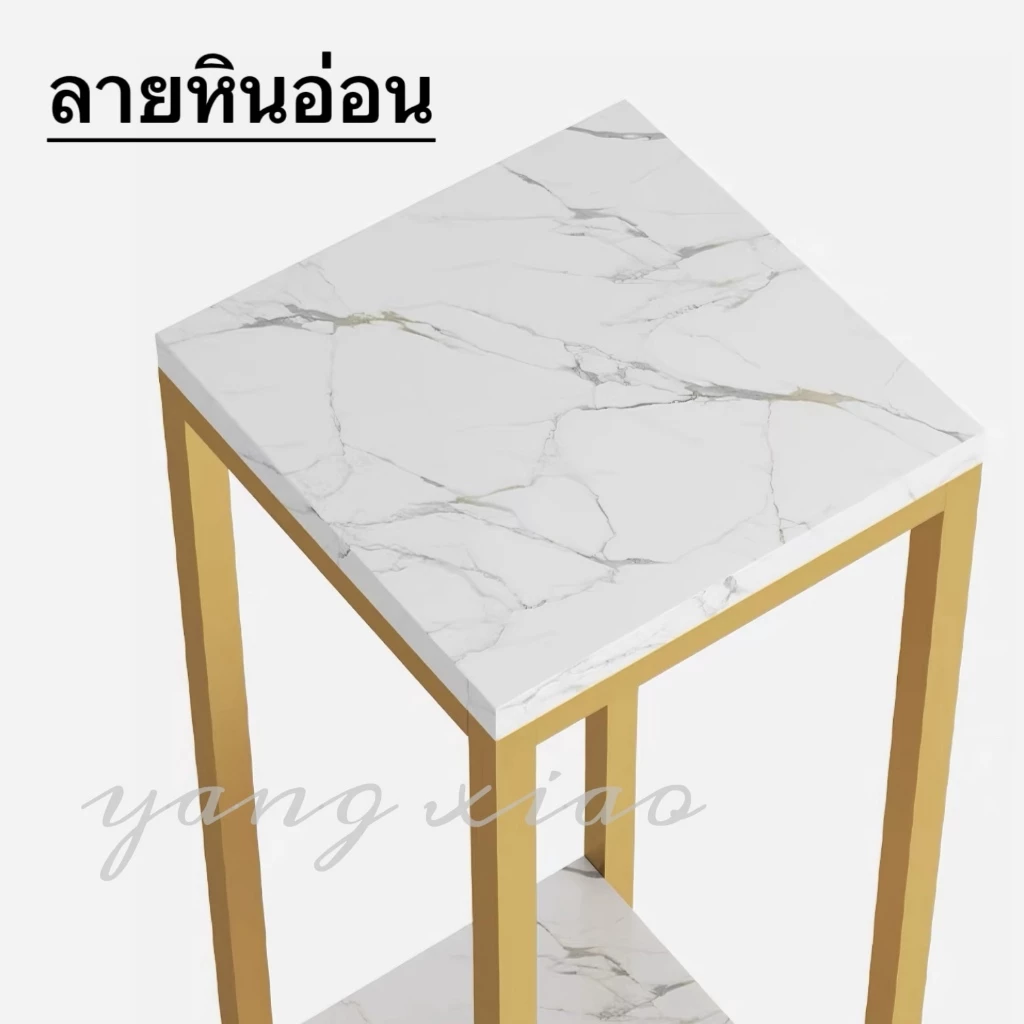 Yac ชั้นวางแจกันและต้นไม้ 2 ชั้น โครงเหล็กพ่นกันสนิม สไตล์มินิมอล thumbnail 7
