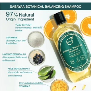 SABAYAA Botanical balancing shampoo แชมพูยกโคนผม​แก้ปัญหา​ผมลีบ ลด ผมร่วง ลด รังแค ยาสระผม​