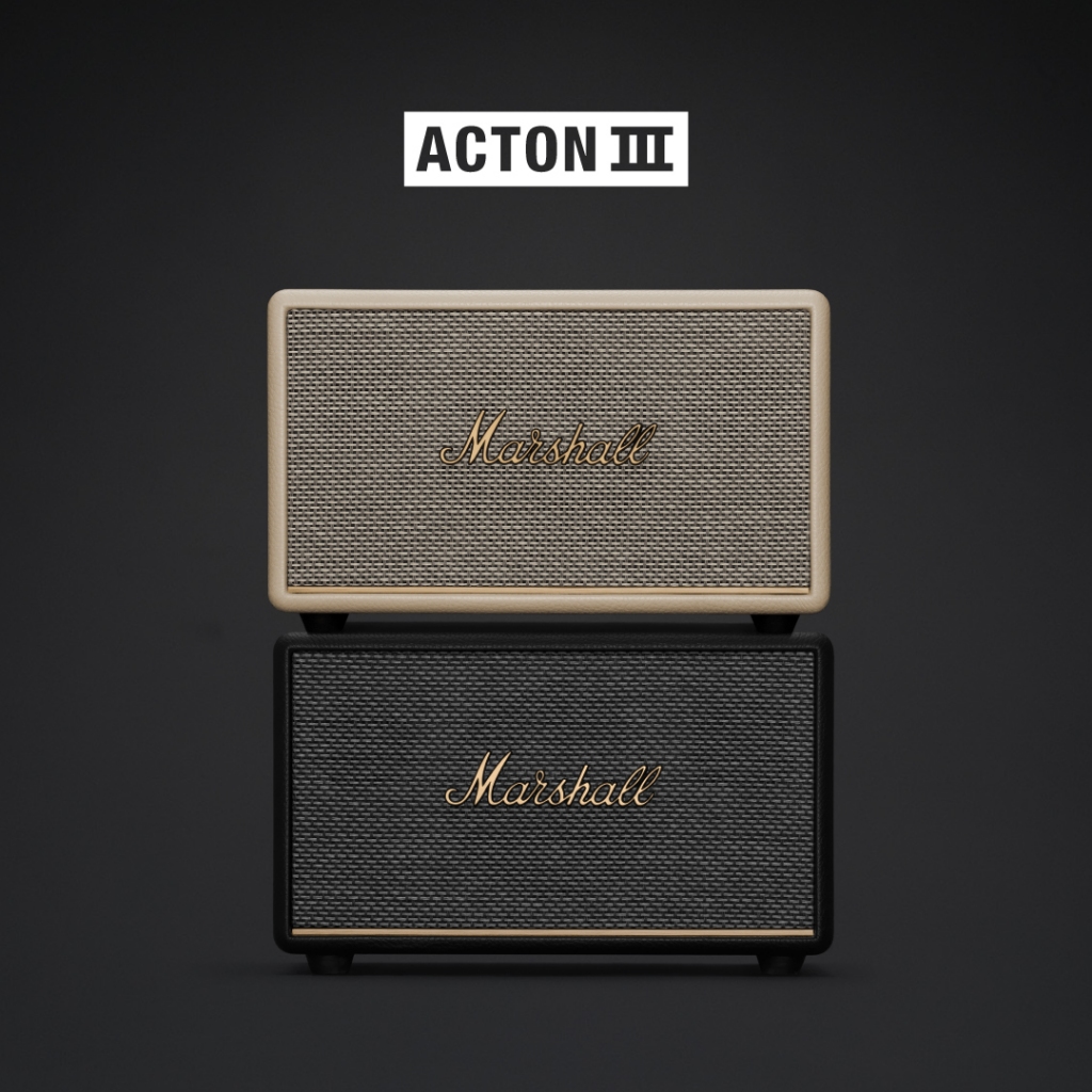 MARSHALL Acton III Cream -  รับประกัน 1 ปี + ส่งฟรี - ลำโพงบลูทูธ ลำโพง marshall ลําโพง bluetooth