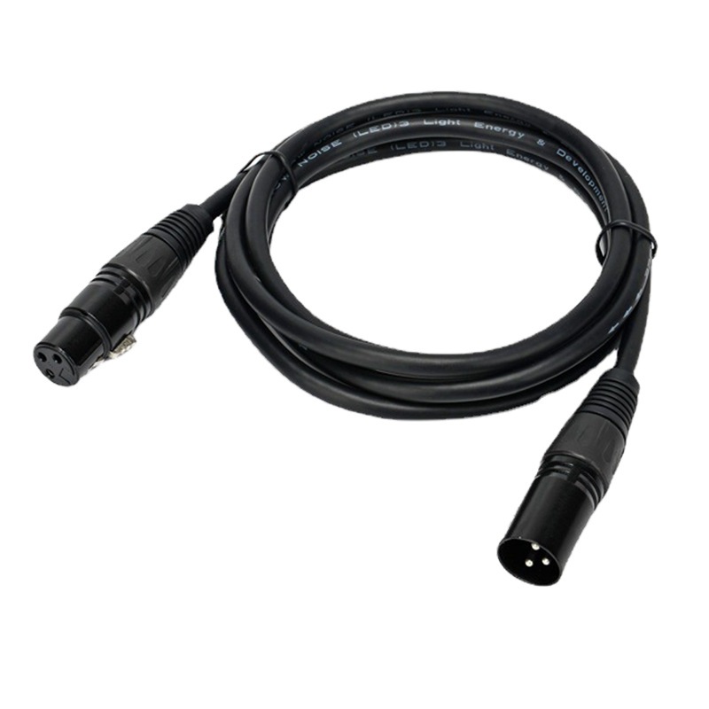 สายเคเบิล XLR 1 เมตร หุ้มฉนวนสำหรับเครื่องไมโครโฟน เพื่อคุณภาพเสียงที่แท้จริง