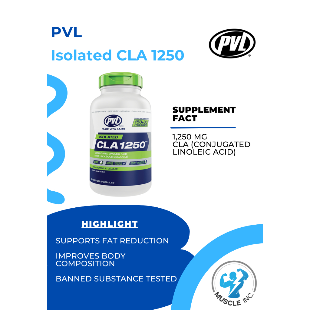 PVL- Isolated CLA 1250 180cps พร้อมส่ง!!