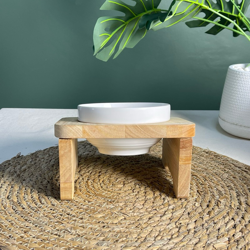 PetsEnjoy โต๊ะวางชาทอาหารสัตว์เลี้ยง รุ่น Eco mini ขนาด1 หลุม