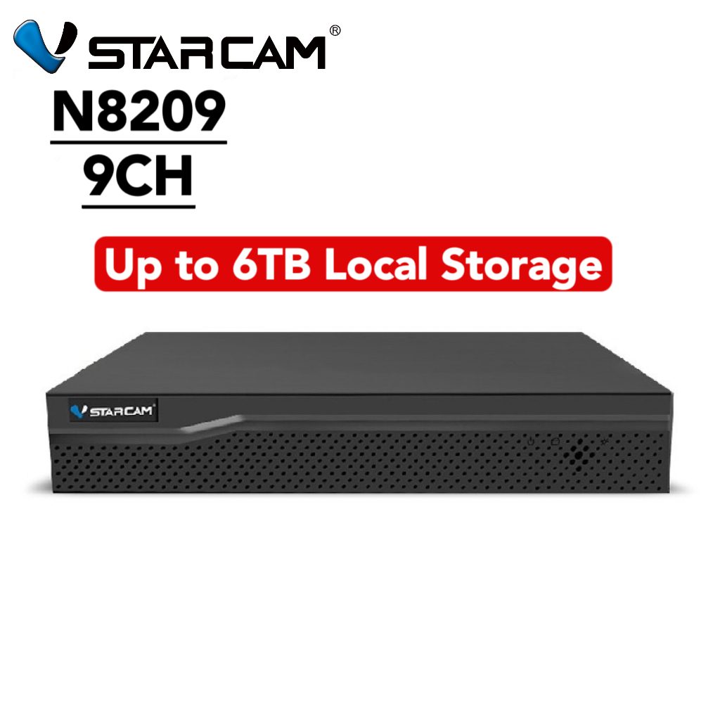 Vstarcam Eye4 NVR-16CH / 9CH รุ่น N8216 / N8209 รองรับ5K ไม่มีรวมฮาร์ดดิส（ต้องซื้อฮาร์ดดิสก์เสริมแยกต่างหาก）