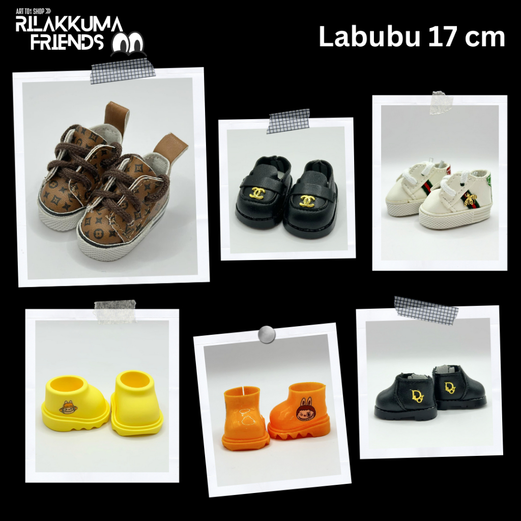 💥พร้อมส่ง💥ชุดตุ๊กตา Labubu macaron V.1-V.2-V.3 || รองเท้า 🥾