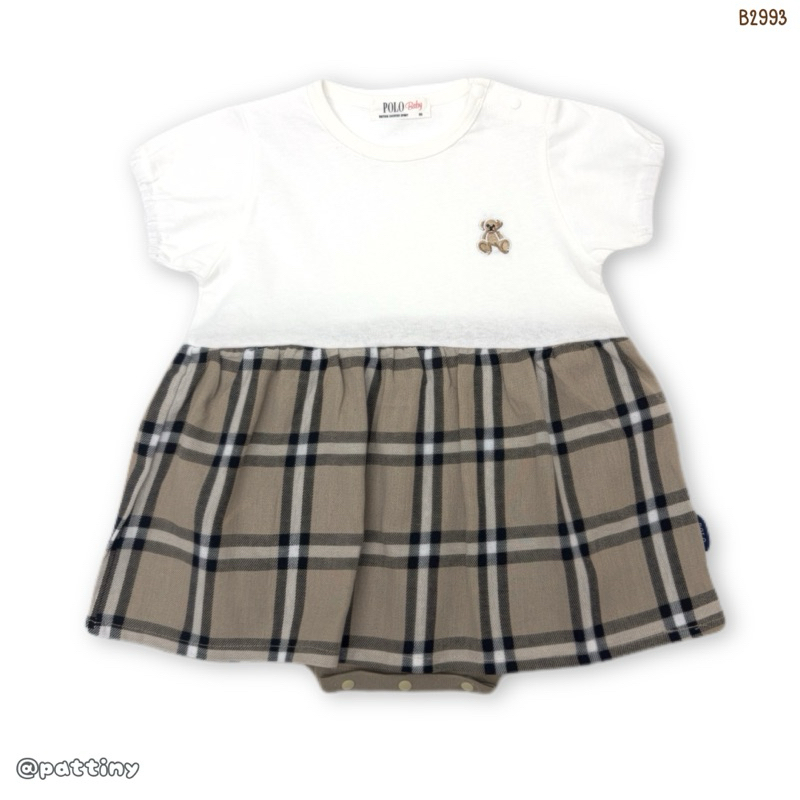 Polo baby Japan บอดี้เดรสเด็กแบรนด์ญี่ปุ่น size 50-80cm