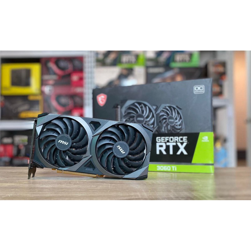 การ์ดจอ MSI RTX 3060 TI VENTUS 2X 8GB OCV1 GDDR6 มือสอง