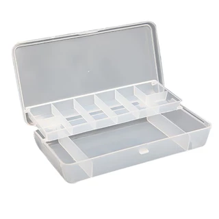 กล่องเก็บเยื่อปลอม 2ชั้น กล่องอเนกประสงค์เลเซอร์ กล่องใส่อุปกรณ์ตกปลา Laser Tackle Box กล่องพลาสติก