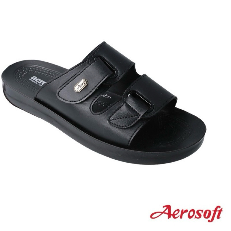 Aerosoft รองเท้าแตะแอโรซอฟ  🔸รุ่น MA 4142🔸สีดำ สีน้ำตาล สินค้าพร้อมส่ง