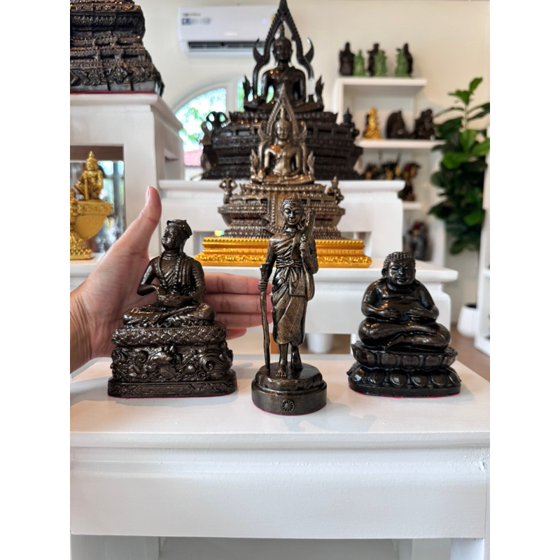 3 พระอรหันต์แห่งโชคลาภ ทวีทรัพย์ รับโชค แร่เหล็กน้ำพี้ พุทธคุณดี เสริมค้าขาย