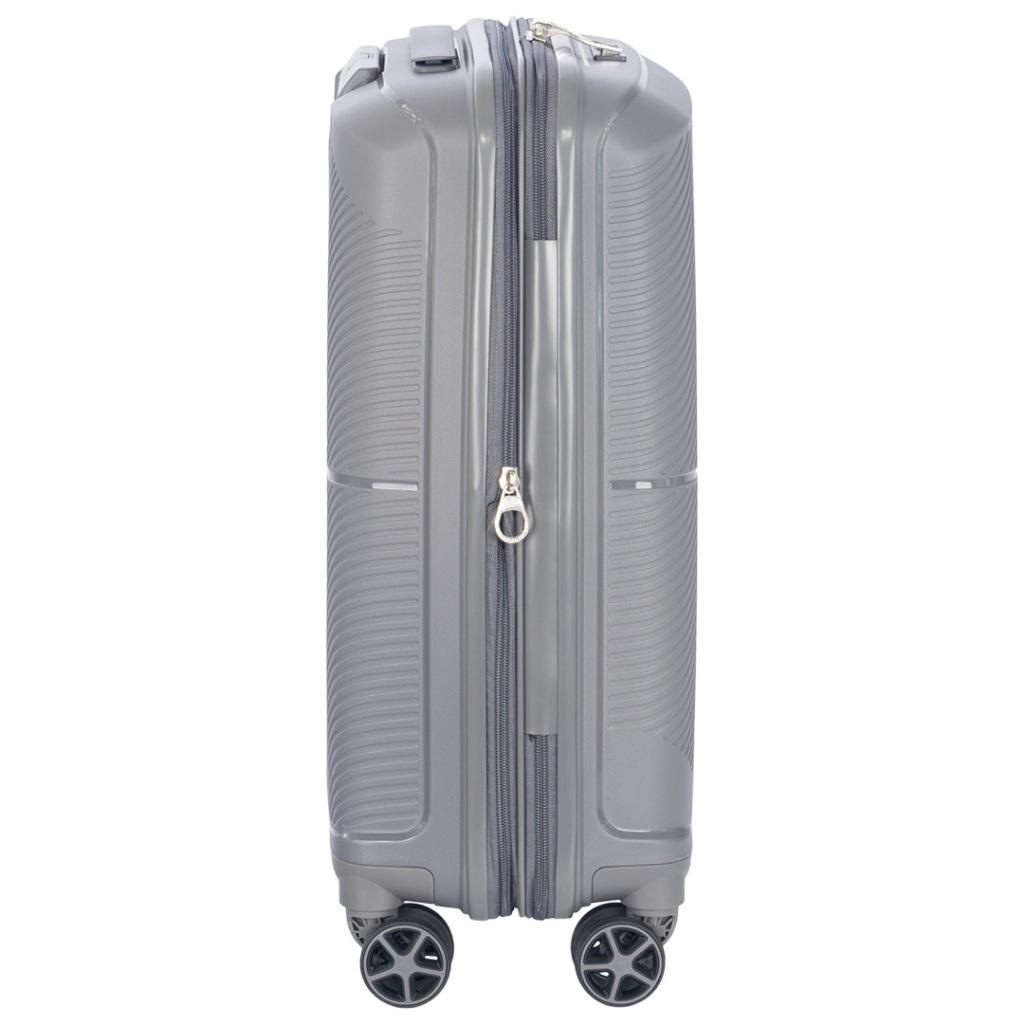 Elle travel Eren collection, 100% PP (Polypropylene). Cabin size 20 "luggage, double coil secure zipper, expandable, 360