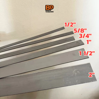 แสตนเลสเส้นแบน เกรด 304 หนา 3 มิล กว้าง 1-2 นิ้ว | ตัดยาว 10-100 ซม. ผิวด้าน Flat Bar งาน DIY