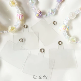 [พร้อมส่งในไทย] แผ่นใสพลาสติกคุณภาพดี ใช้สำหรับคล้องสายห้อยโทรศัพท์ *ยอดรวมออเดอร์ขั้นต่ำ20บาทจึงจะจัดส่งนะคะ* No.DIY-0
