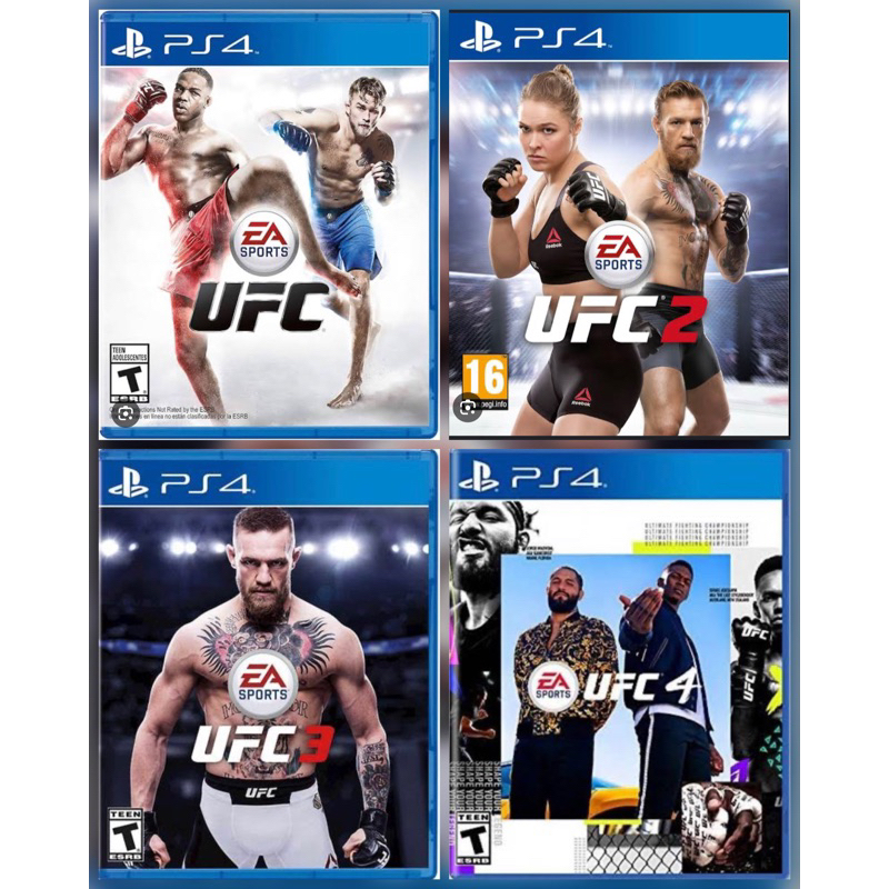แผ่น PS4 เกม UFC (ต่อยมวย) รวมหลายภาค เล่นได้ 1-2 คน [ มือ 2 ] มีสต็อคพร้อมส่ง!!