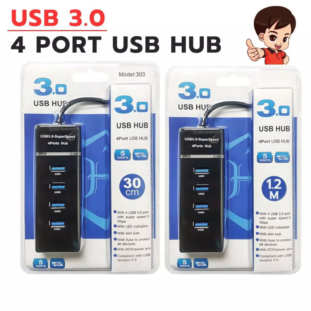 4 พอร์ต USB 3.0 2.0 ฮับแยก / อะแดปเตอร์ฮับ USB ความเร็วสูง / การถ่ายโอนข้อมูลอย่างรวดเร็ว ฮับ USB ขยาย เชื่อมต่อ