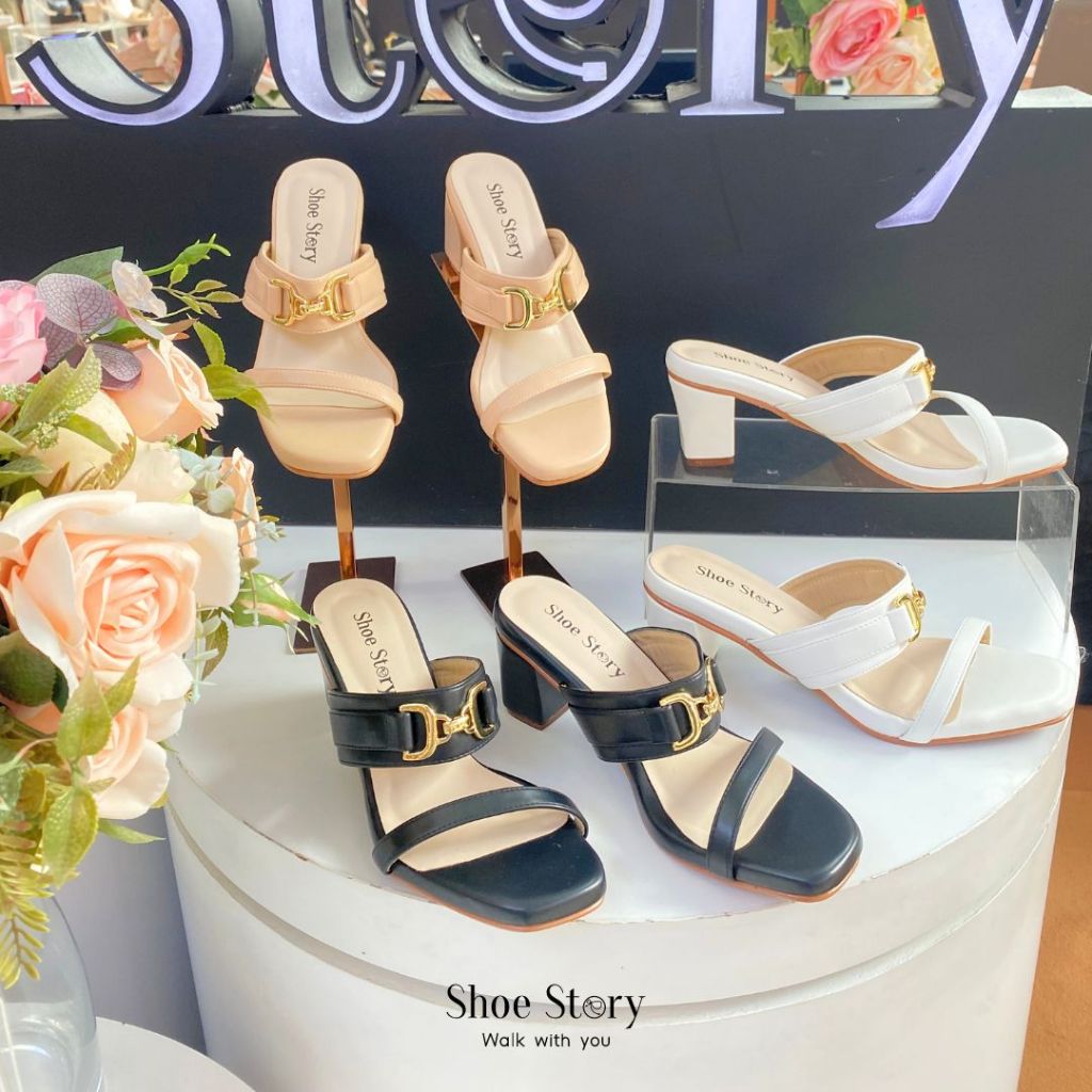 Shoe Story รองเท้าผู้หญิง : รุ่น Kylie Block Heels