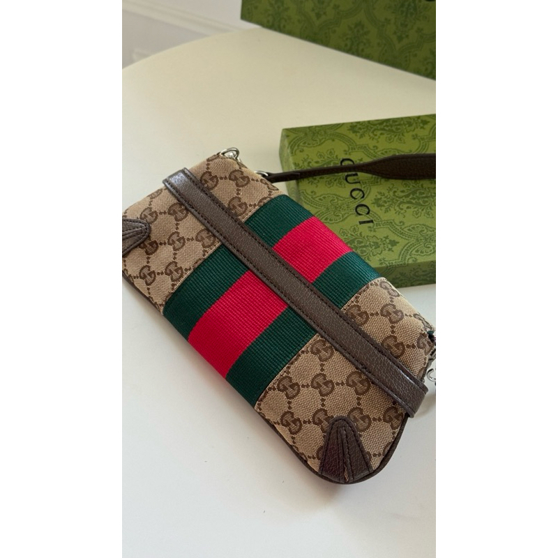 G U C C กระเป๋าสะพาย. หนังแท้.(grade Hi-Ebd 1:1)  size : 24cmมีกล่อง