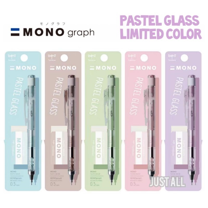 ดินสอกด Limited Pastel Glass Mechanical Pencil Monograph 0.5 DPA-149 [08/2024]