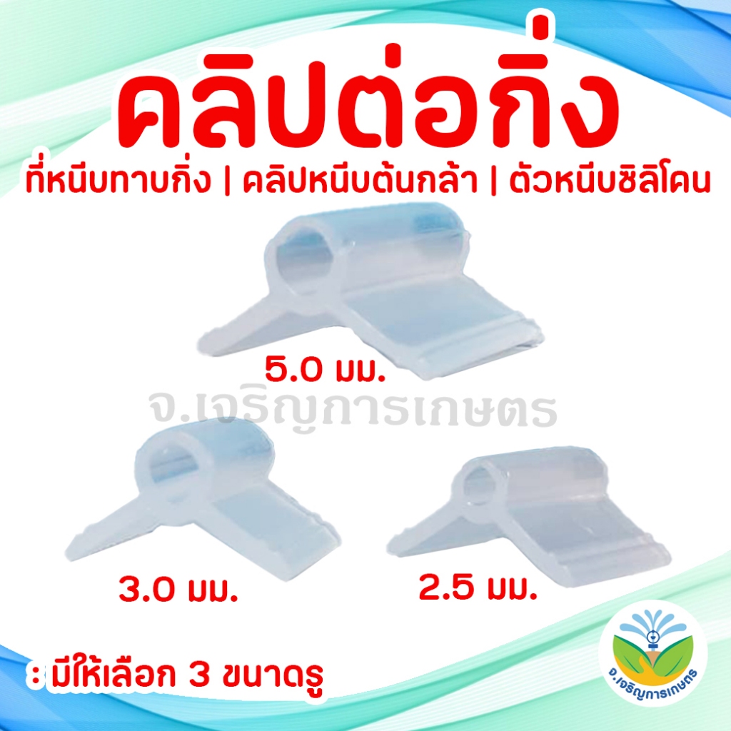 คลิปหนีบต่อกิ่ง / ที่หนีบทาบกิ่ง / คลิปหนีบต้นกล้า / ตัวหนีบซิลิโคน แพ็ค 100 ชิ้น