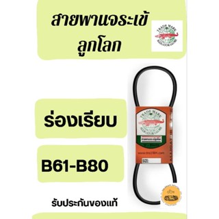 สายพานจระเข้ลูกโลกร่อง B61-88  ร่องเรียบ