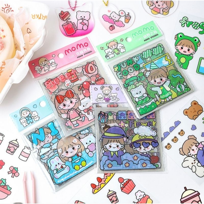 L078 สติกเกอร์กันน้ำ 20 แผ่น คุ้มมากก ขนาด 8×8 ซม. พร้อมส่งจากไทย