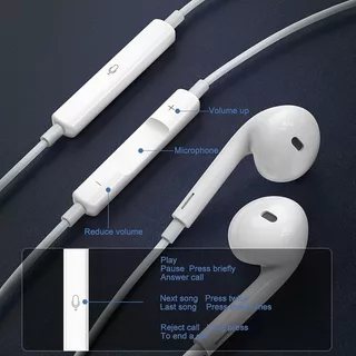SM หูฟัง Typec ไม่ต้องใช้บลูทูธ ไมโครโฟนในตัว ลดเสียงรบกวน เสียงดี สำหรับ รุ่น 7 8 x xr 11 12 13 14 15 16 se Android AAA