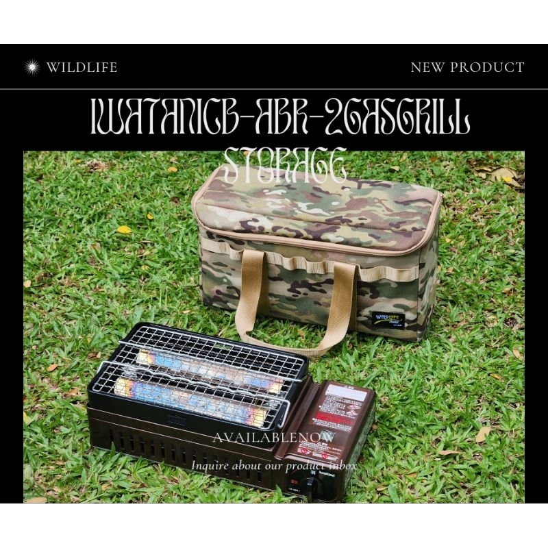 กระเป๋า​ใส่เตา​Iwatani CB-ABR-2 Gas Grill Stoveสีดำ​ ใส่เตาและยังมีที่ใส่แก๊สได้1กระป๋อง