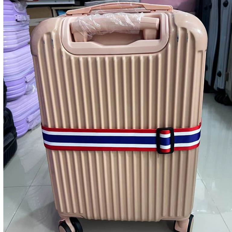 พร้อมส่ง! สายรัดกระเป๋าเดินทางอเนกประสงค์ สายรัดกระเป๋าเดินทาง สายรัดกระเป๋าเดินทาง ลายธงชาติไทย เสริมสายรัดกระเป๋าเดิ