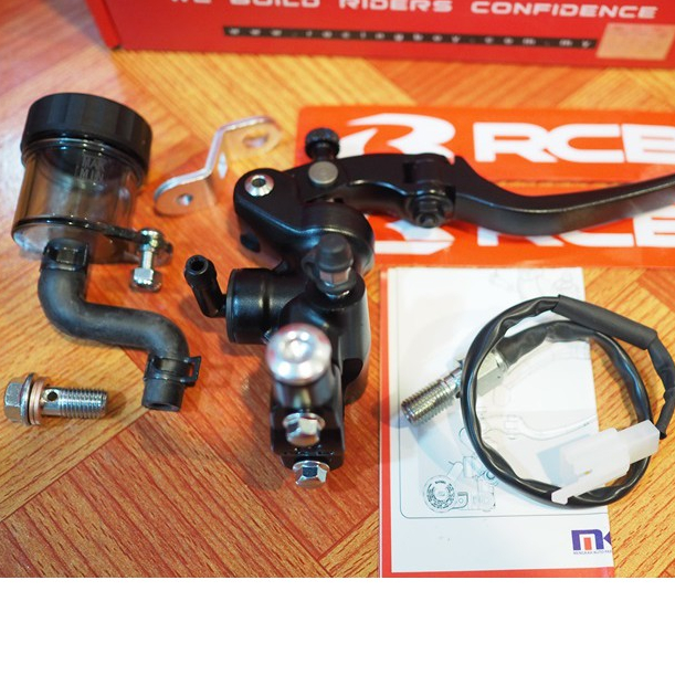 1.มือเบรค ปั้มลอย S 1 ข้างขวา Master-brake-pump 14 mm Racing Boy RCB