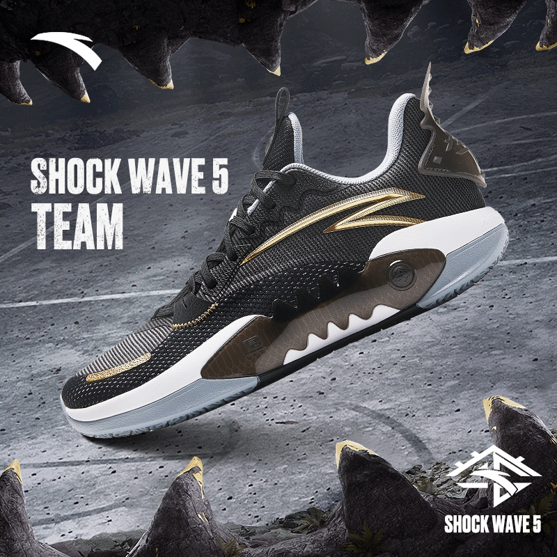 [ANTA X Kyrie Irving] Shock Wave 5 Team รองเท้าบาสเก็ตบอลชาย กันลื่นทนต่อการสึกหรอ 812331611