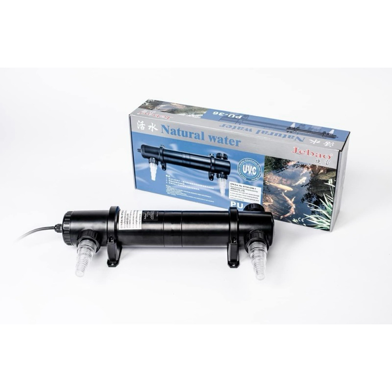 เครื่องยูวีแก้น้ำเขียว JEBAO PU-36 ( UV 36w ) ใช้ได้ทั้งตู้ปลาและบ่อปลา