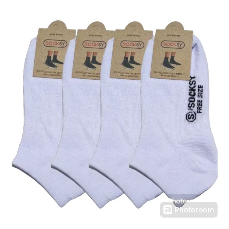 ถุงเท้าข้อสั้น socksy ขนาดฟรีไซส์ ถุงเท้าคุณภาพดี พร้อมส่ง แพ็ค5/10คู่
