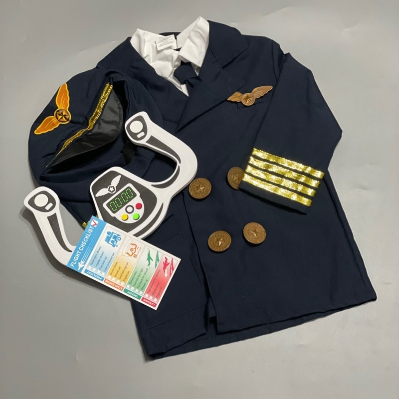 ชุดอาชีพเด็ก อาชีพในฝัน ชุดหมอ นักดับเพลิง ตำรวจ นักบิน ช่างวิศวกร นักสำรวจ ชุดครุย ทนายความ ผู้พิพากษา FREESIZE 100-140 - รูปที่ 5