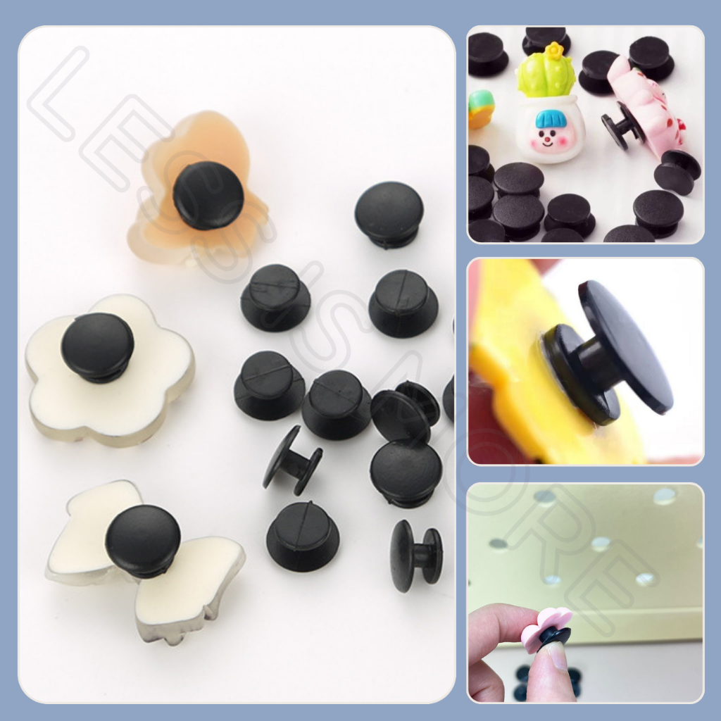 LSM พร้อมส่ง หมุด Jibbitz ตัวติดจิ๊บบิท แป้นติดจิ๊บบิท ขนาด 14 mm สำหรับกระเป๋า (ชุด 15 ตัว)