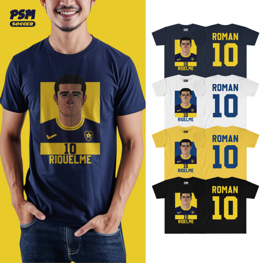PSM เสื้อยืดลายนักฟุตบอล Juan Román Riquelme