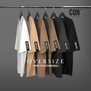 CQN | เสื้อ Oversize [ET.07”Logo Sidebar] ผ้าหนานุ่ม คอแคบ ไม่ย้วย