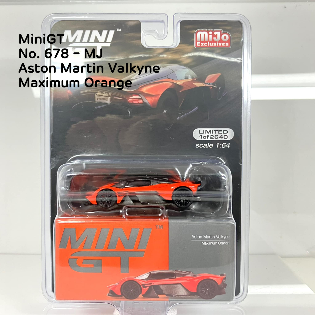Mini GT No.678-MJ  Aston Martin Valkyrie Maximum Orange / USA Blister  Packaging