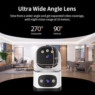 Vstarcam CS995DR WIFI/CG995DR SIM 4G(เลนส์คู่) ใหม่2024 กล้องวงจรปิดไร้สาย ความละเอียด 3MP(1296P) indoor มีAI