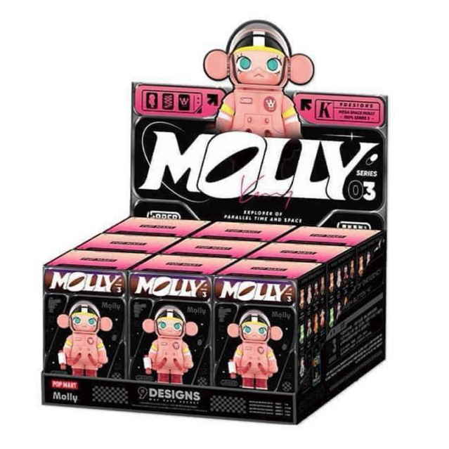 POP MART MEGA SPACE MOLLY 100% V3 anniversary series molly space v3 molly space 100% v3 Random box