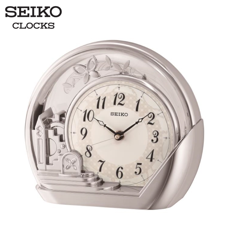 SEIKO CLOCKS นาฬิกาตั้งโต๊ะ รุ่น QXN232S ขนาด 7.2x8.3 นิ้ว