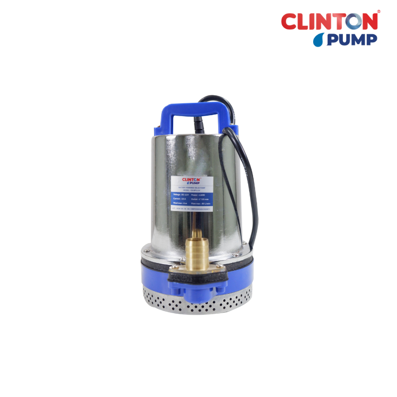 ปั๊มแช่แบตเตอรี่ สแตนเลส (ปั๊มเรือ) DC CLINTON BLUE รุ่น CB-BPS12V, BPS-24V - รูปที่ 2