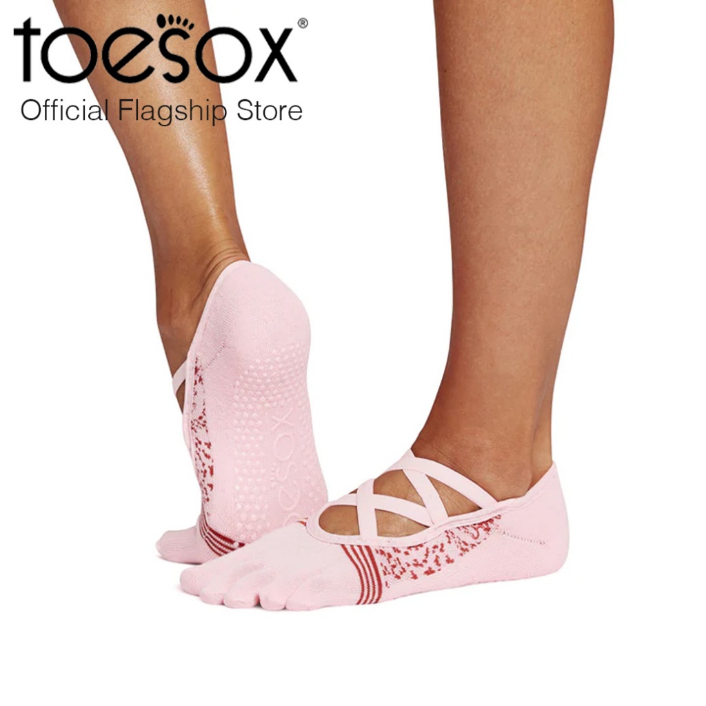 New Fall 2024 ToeSox Grip Full Toe Elle Tec ถุงเท้ากันลื่นปิดนิ้วเท้า รุ่น Elle Tec
