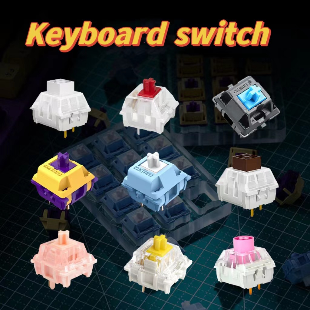 Switch Red Switch,Blue Switch ปุ่มสวิตช์ Mechanical Keyboard (SwitchแบบCherry Mx) 2 ขา<p>“><center><h4></h4><p><p><font color=
