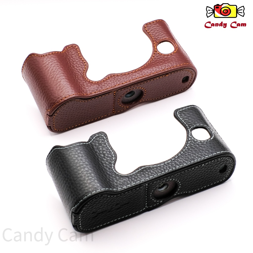 Half case เคสหนัง หนังแท้ Fujifilm XT50 Fuji XT50 X-T50