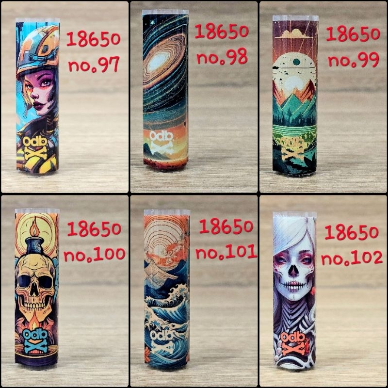 ปลอกถ่าน ซองหุ้มแบตเตอรี่ odb 18650 no.97-102 ของแท้100%