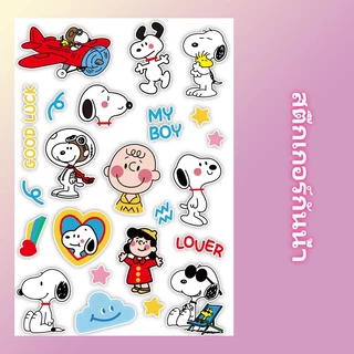 ⭐สติ๊กเกอร์กันน้ำ⭐Snoopy สติ๊กเกอร์ สําหรับตกแต่งกระเป๋าเดินทาง iPad ตู้เย็น ถ้วยน้ำ รถจักรยานยนต์ แล็ปท็อป กีตาร์
