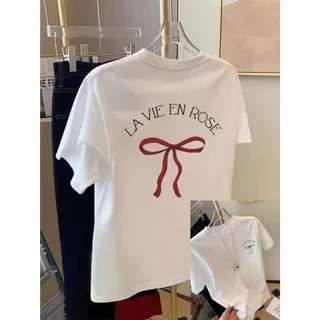 （จัดส่งตลอด 24 ชั่วโมง）Angle Official เสื้อยืดโอเวอร์ไซส์ผู้หญิงฤดูร้อน สไตล์หวานสดใส เข้ากับทุกลุคประจำวัน C36