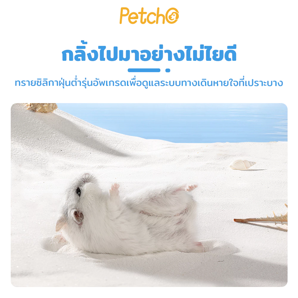Petcho ทรายอาบน้ำแฮมสเตอร์ thumbnail 7